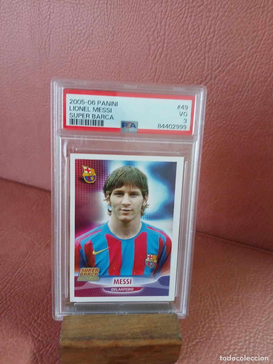 Cromos de f&uacute;tbol: 2005-06 PANINI LIONEL MESSI SUPER BARCA 49 psa3