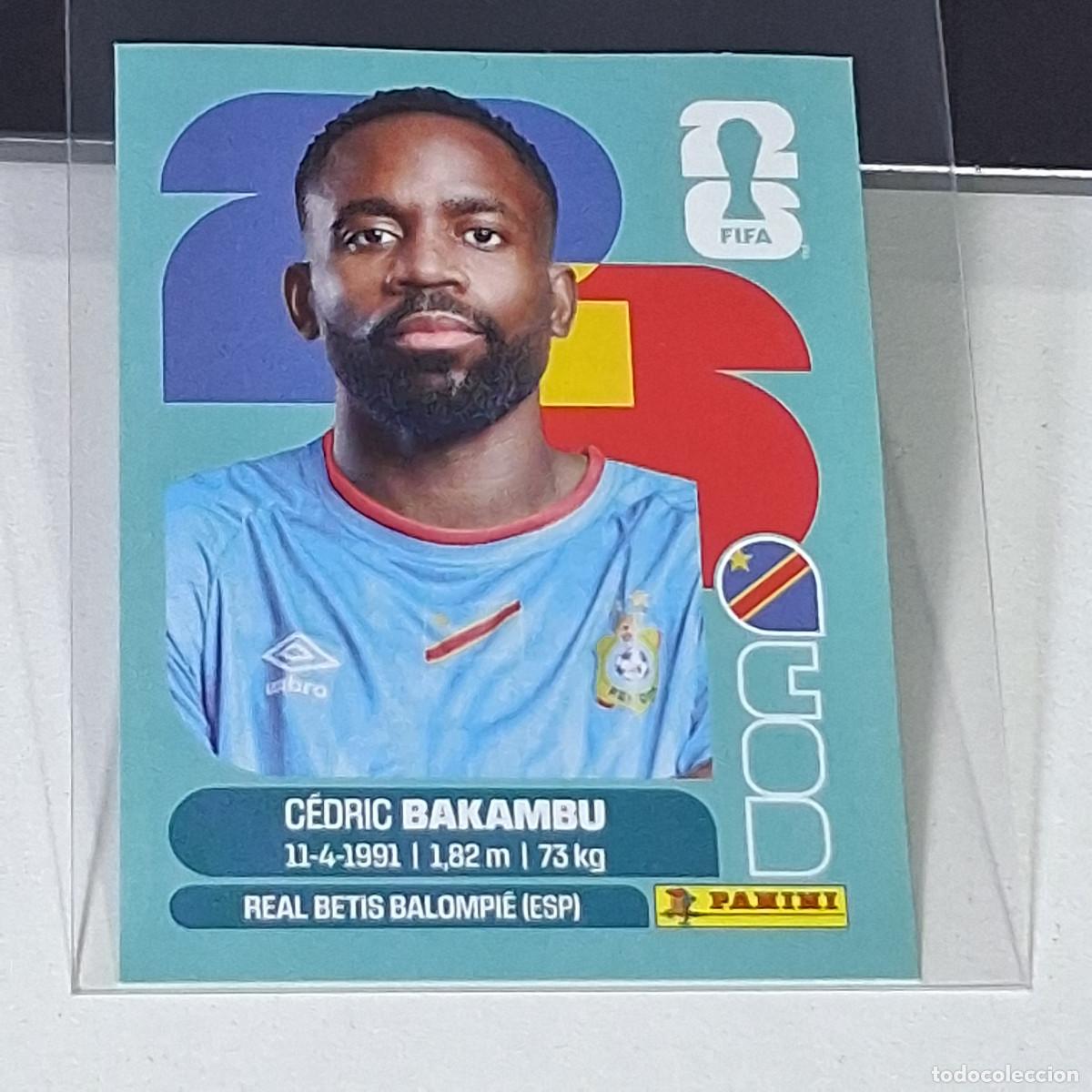 Cromos de f&uacute;tbol: B59 COD19 C&Eacute;DRIC BAKAMBU 19 CONGO COD MUNDIAL FIFA WORLD CUP 2026 STICKER PANINI