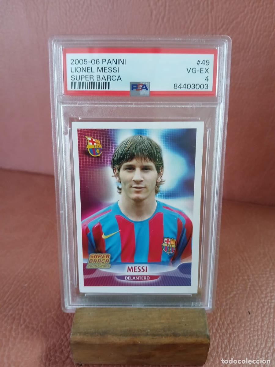 Cromos de f&uacute;tbol: 2005-06 PANINI LIONEL MESSI SUPER BARCA 49 psa4