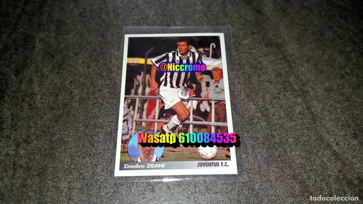 Cromos de f&uacute;tbol: zinedine zidane juventus 1996 1997 panini equipos de europa sin pegar 96 97 niccromo