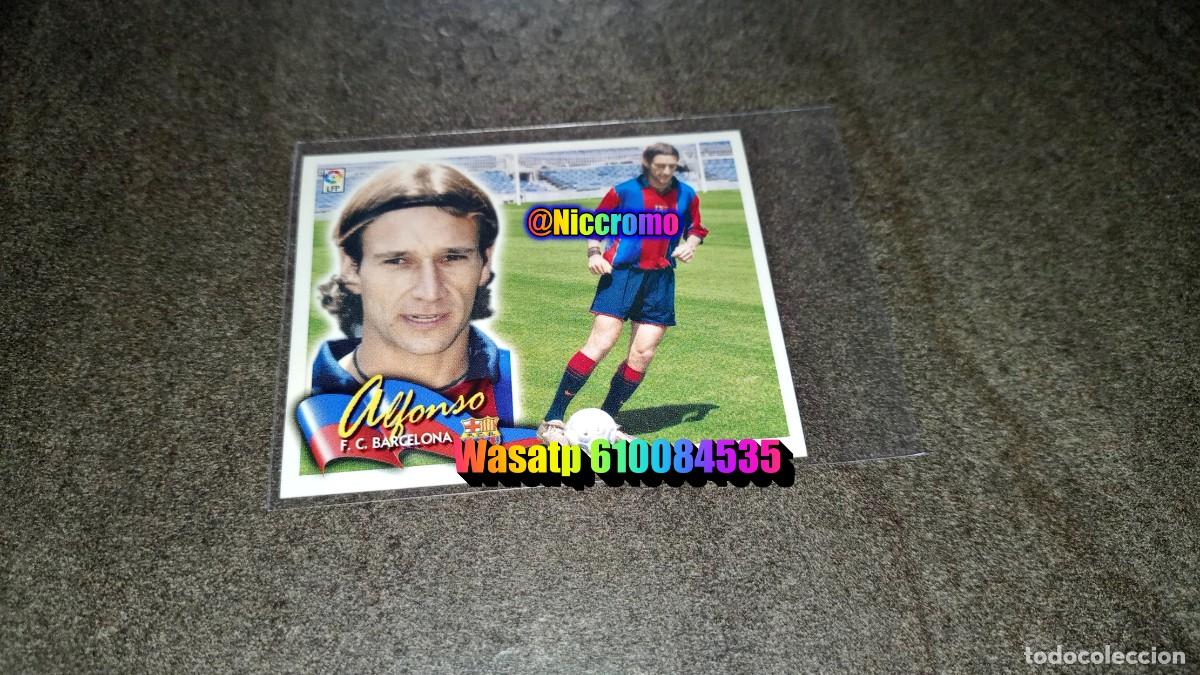 Football Stickers: alfonso barcelona liga 2002 2001 fichaje n&ordm; 31 ediciones este nuevo sin pegar niccromo
