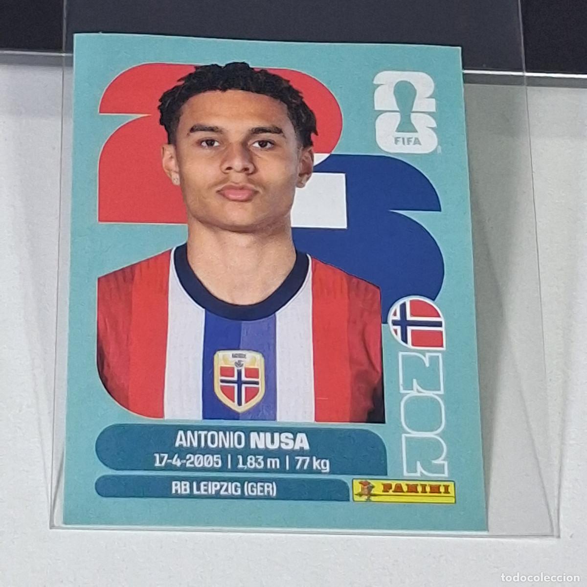 Cromos de f&uacute;tbol: B59 NOR 19 NOR19 ANTONIO NUSA NORUEGA NORWAY NOR MUNDIAL FIFA WORLD CUP 2026 STICKER PANINI