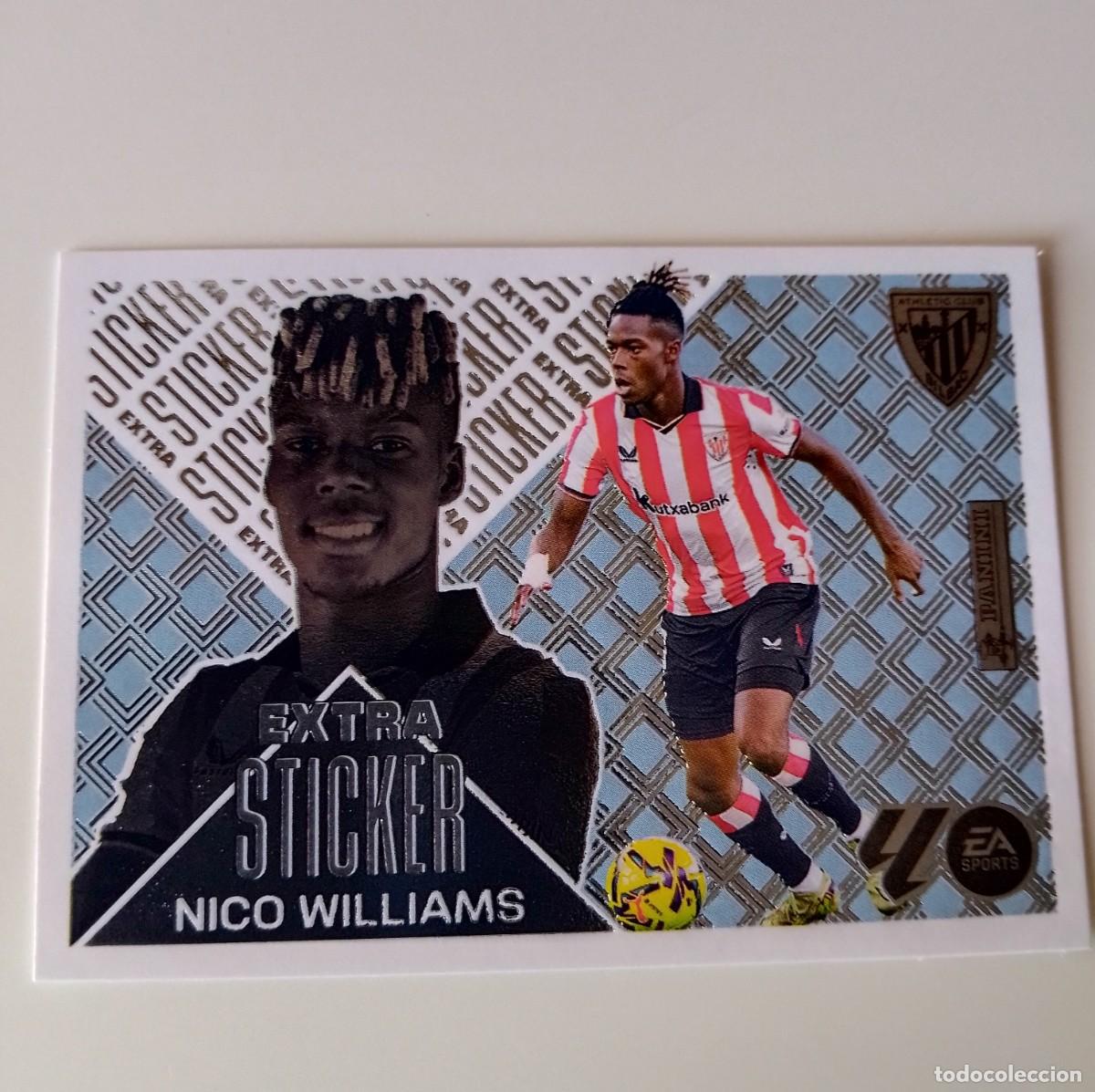 Cromos de f&uacute;tbol: LIGA ESTE 2026/2027 NICO WILLIAMS ( EXTRA STICKER PLATA )- DE SOBRE