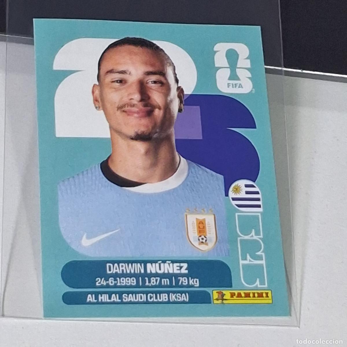 Cromos de Futebol: B59 URU 17 URU17 DARWIN NU&Ntilde;EZ URUGUAY MUNDIAL FIFA WORLD CUP 2026 STICKER PANINI