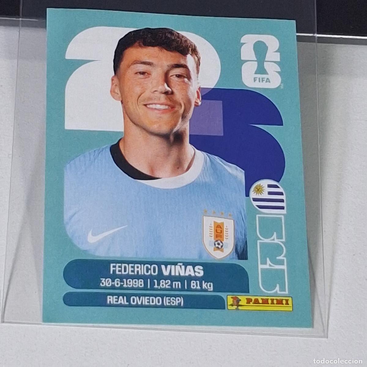 Cromos de Futebol: B59 URU18 FEDERICO VI&Ntilde;AS 18 URU URUGUAY MUNDIAL FIFA WORLD CUP 2026 STICKER PANINI