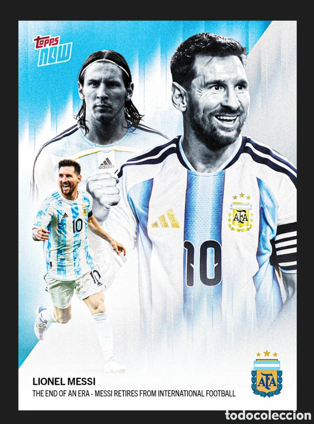 Figurine di Calcio: Lionel Messi 2026 Topps NOW Argentina #1 Messi Retires Pre-order