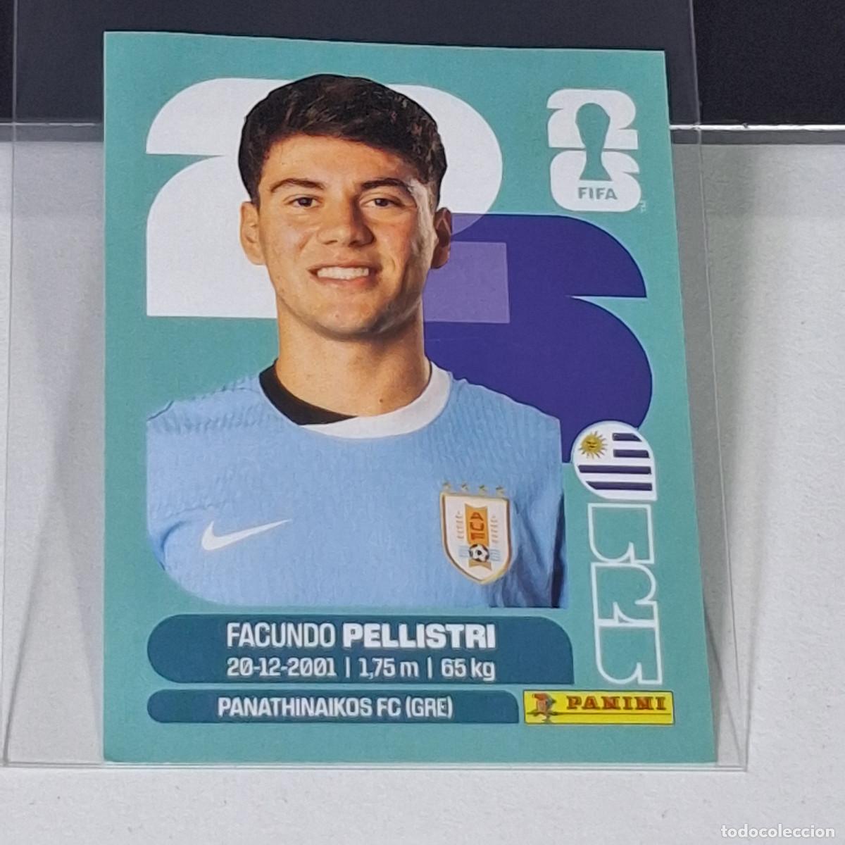Figurine di Calcio: B59 URU20 FACUNDO PELLISTRI 20 URUGUAY URU MUNDIAL FIFA WORLD CUP 2026 STICKER PANINI
