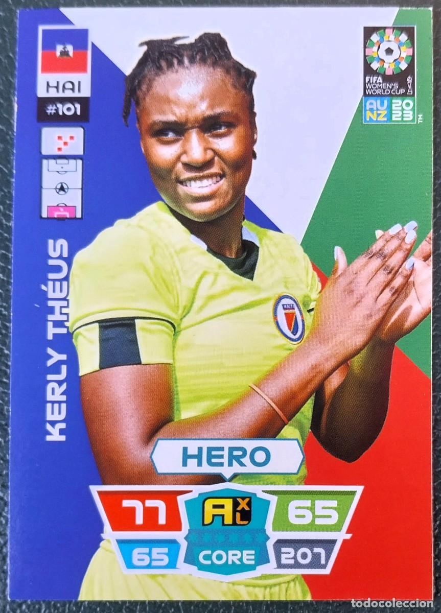 Cromos de f&uacute;tbol: 101 KERLY THEUS HAITI FICHAS ALBUM ADRENALYN FEMENINO MUNDIAL WOMEN'S WORLD AU NZ 2023