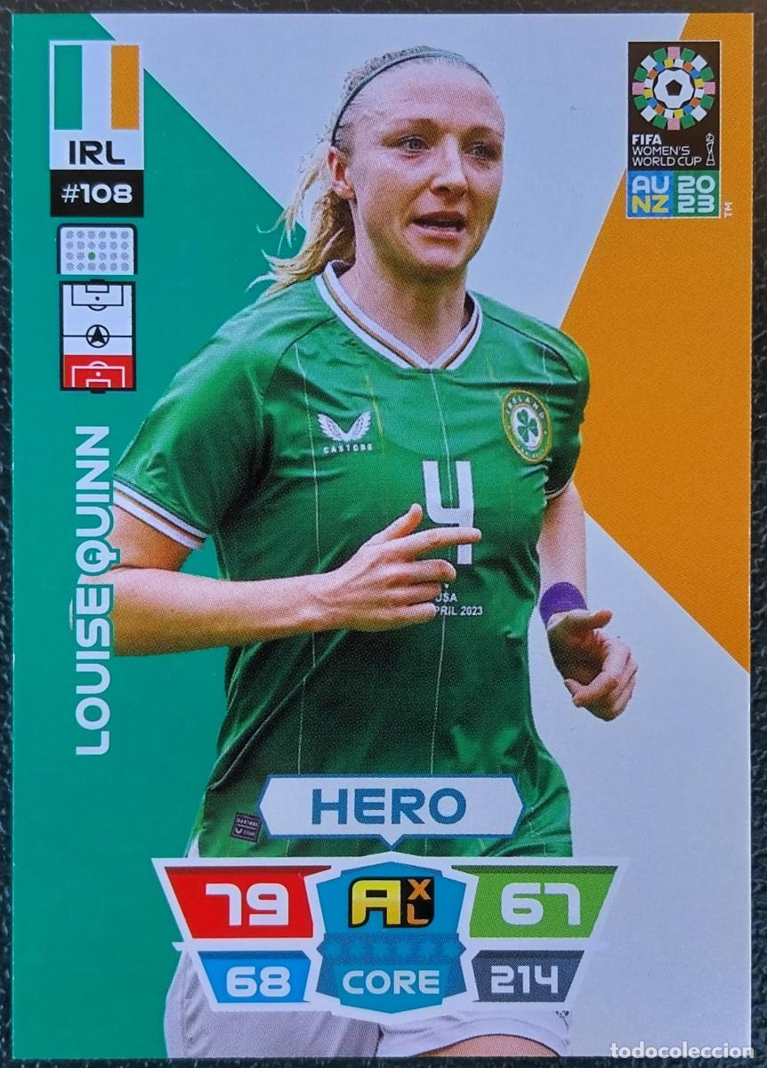Cromos de f&uacute;tbol: 108 LOUISE QUINN IRLANDA FICHAS ALBUM ADRENALYN FEMENINO MUNDIAL WOMEN'S WORLD AU NZ 2023