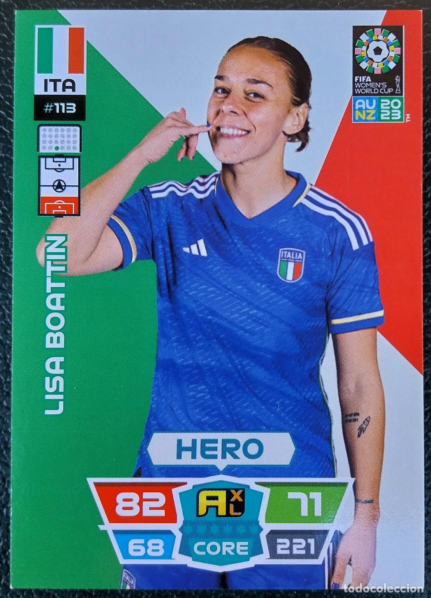 Cromos de f&uacute;tbol: 113 LISA BOATTIN ITALIA FICHAS ALBUM ADRENALYN FEMENINO MUNDIAL WOMEN'S WORLD AU NZ 2023