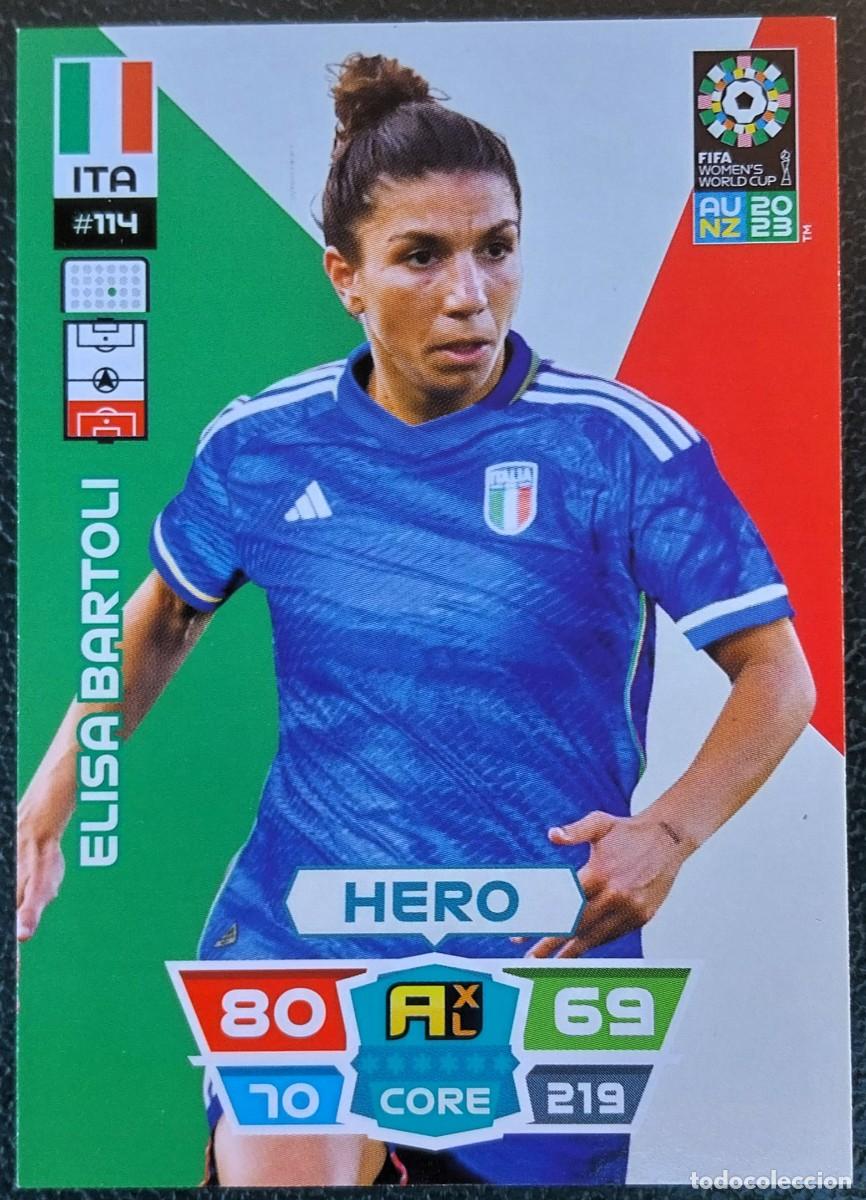 Cromos de f&uacute;tbol: 114 ELISA BARTOLI ITALIA FICHAS ALBUM ADRENALYN FEMENINO MUNDIAL WOMEN'S WORLD AU NZ 2023