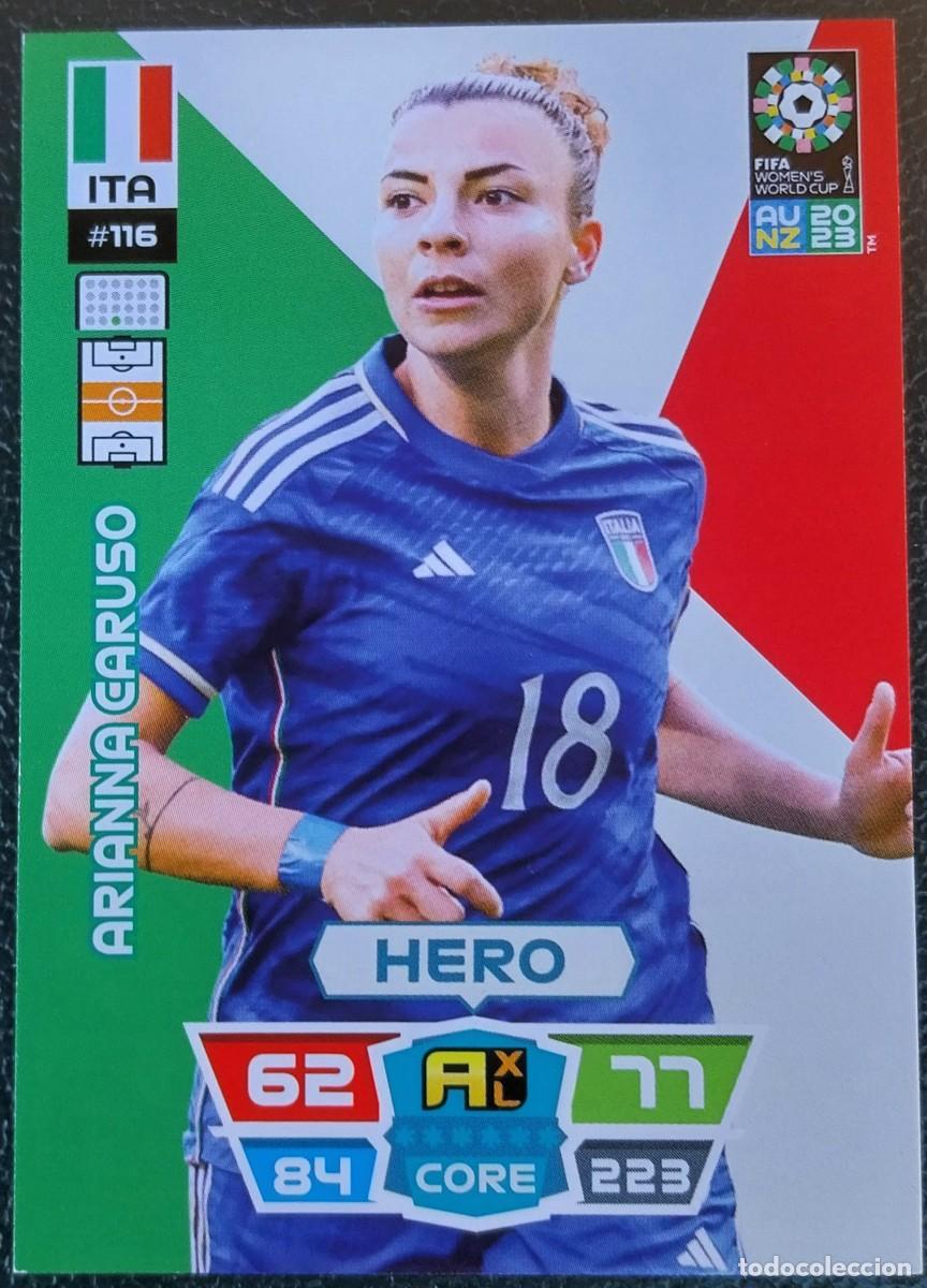 Cromos de f&uacute;tbol: 116 ARIANNA CARUSO ITALIA FICHAS ALBUM ADRENALYN FEMENINO MUNDIAL WOMEN'S WORLD AU NZ 2023