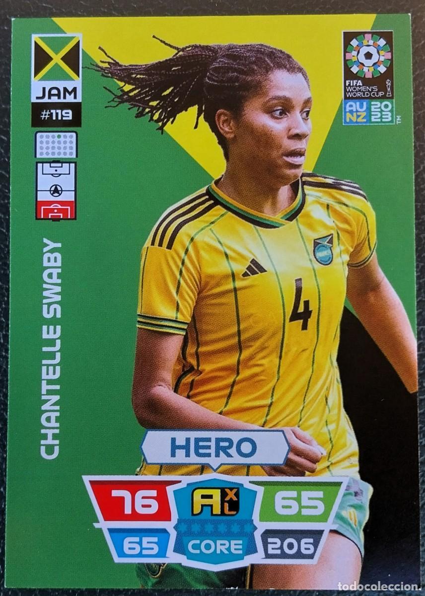 Cromos de Futebol: 119 CHANTELLE SWABY JAMAICA FICHAS ALBUM ADRENALYN FEMENINO MUNDIAL WOMEN'S WORLD AU NZ 2023