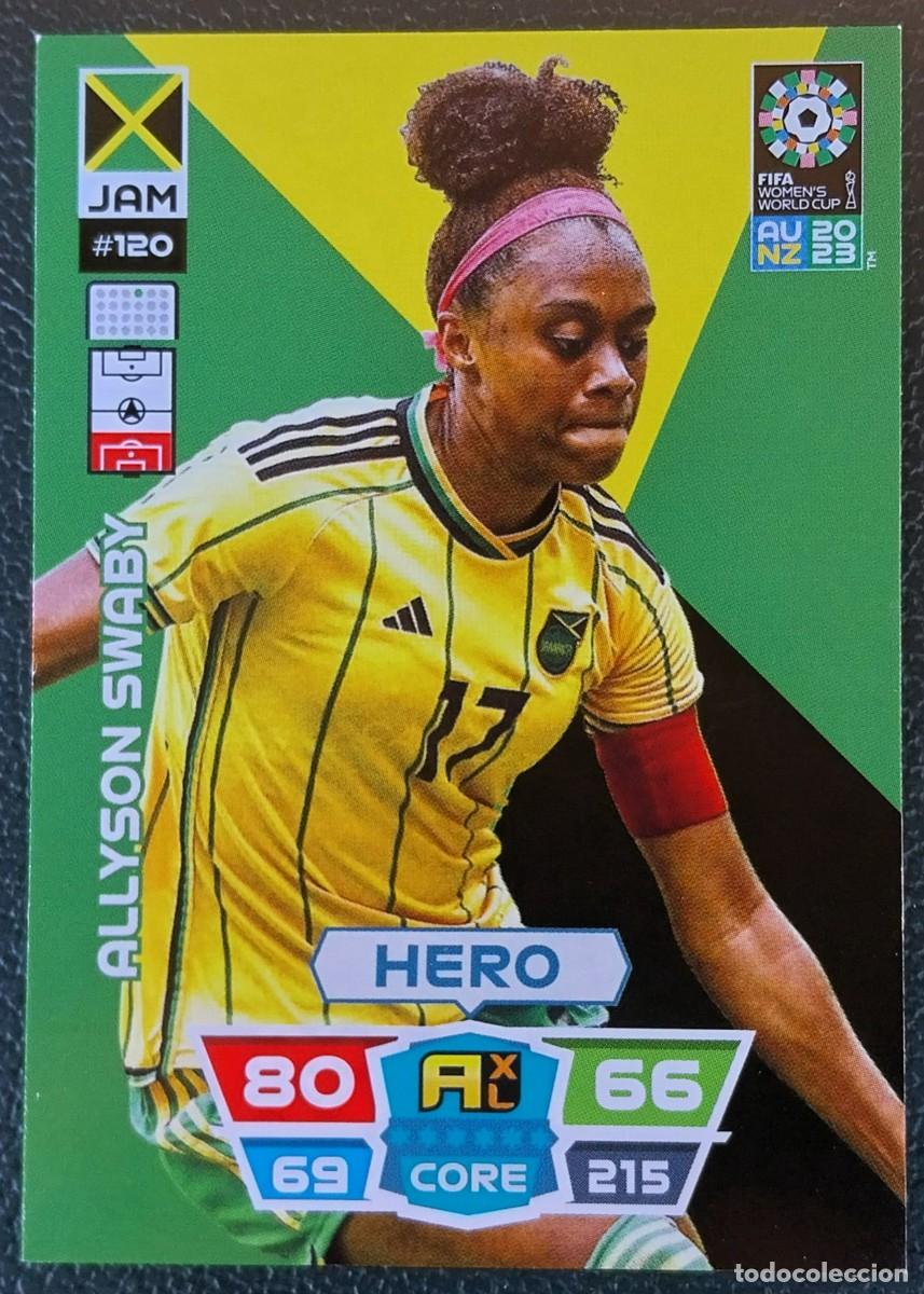 Cromos de Futebol: 120 ALLYSON SWABY JAMAICA FICHAS ALBUM ADRENALYN FEMENINO MUNDIAL WOMEN'S WORLD AU NZ 2023