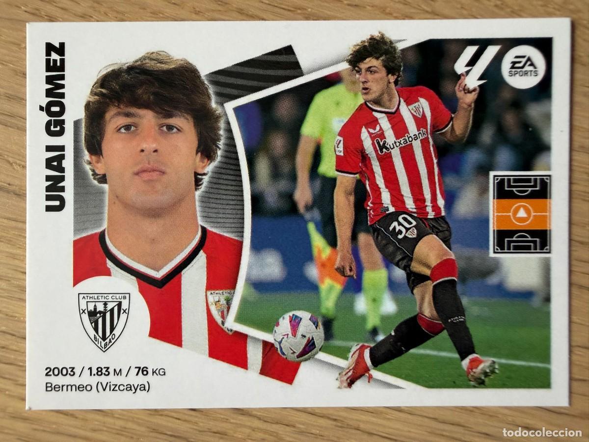 Cromos de f&uacute;tbol: 13 UNAI GOMEZ ATHLETIC BILBAO 24 25 2024 2025 LIGA EA SPORTS COLECCIONES ESTE SIN PEGAR STICKER