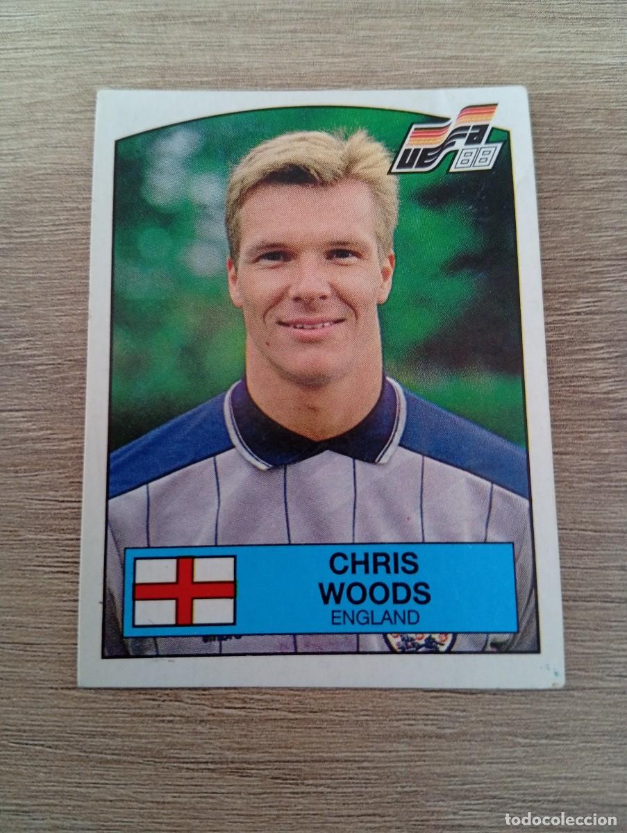 Cromos de f&uacute;tbol: CHRIS WOODS 161 INGLATERRA EUROCOPA EURO 1988 88 ALEMANIA NUNCA PEGADO SIN PEGAR