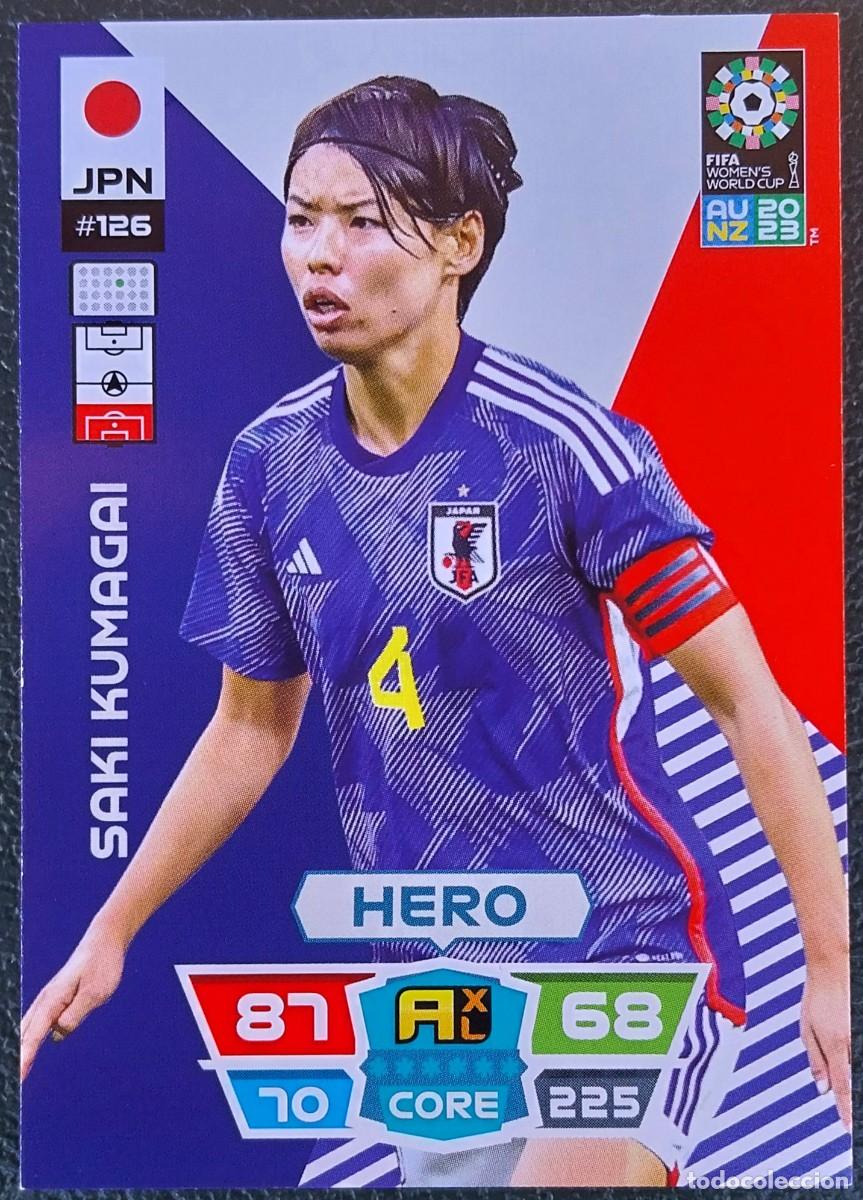 Cromos de f&uacute;tbol: 126 SAKI KUMAGAI JAPON FICHAS ALBUM ADRENALYN FEMENINO MUNDIAL WOMEN'S WORLD AU NZ 2023