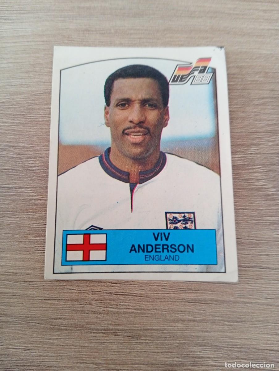 Cromos de f&uacute;tbol: VIV ANDERSON 163 INGLATERRA EUROCOPA EURO 1988 88 ALEMANIA NUNCA PEGADO SIN PEGAR