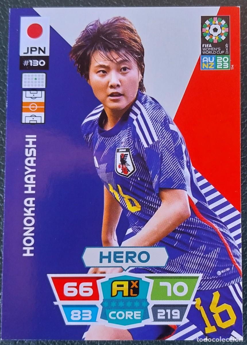 Cromos de f&uacute;tbol: 130 HONOKA HAYASHI JAPON FICHAS ALBUM ADRENALYN FEMENINO MUNDIAL WOMEN'S WORLD AU NZ 2023