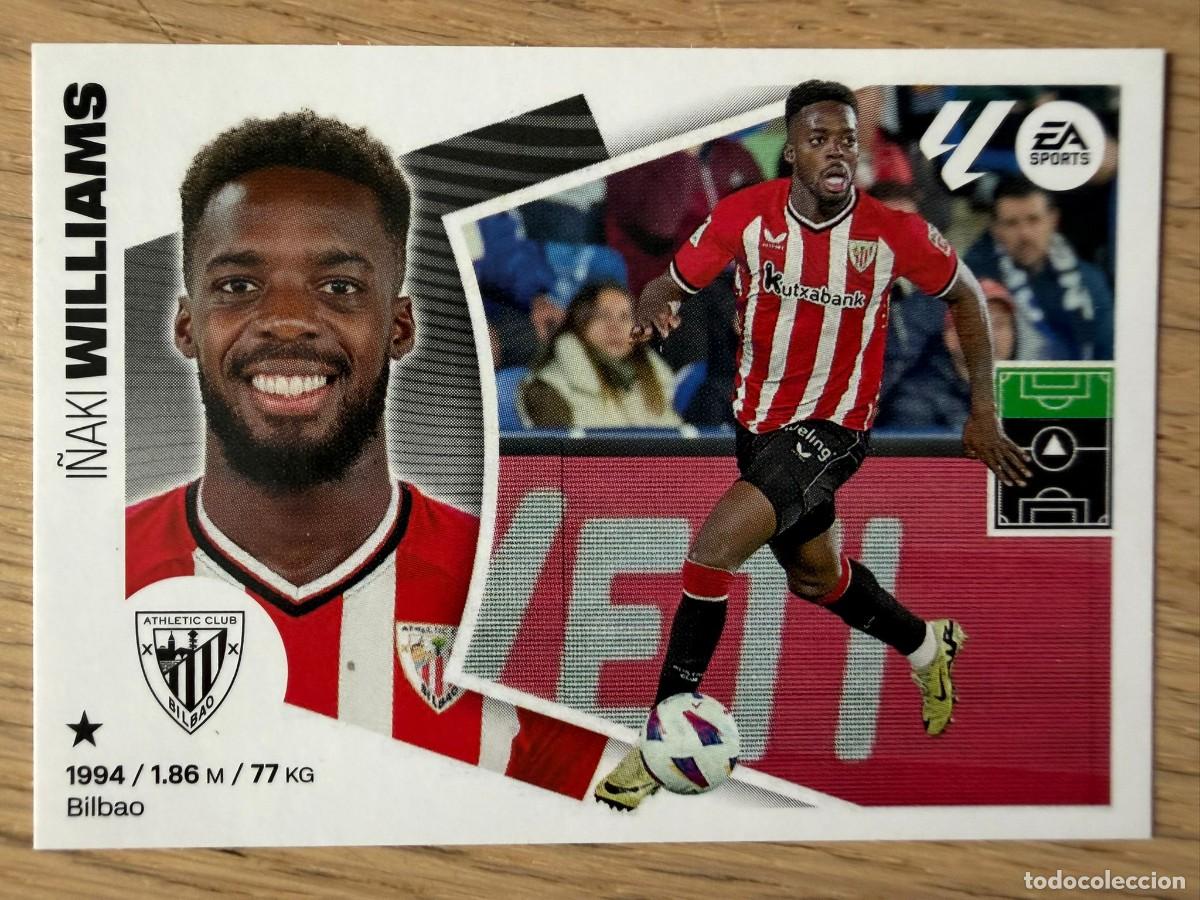 Cromos de f&uacute;tbol: 19 I&Ntilde;AKI WILLIAMS ATHLETIC BILBAO 24 25 2024 2025 LIGA EA SPORTS COLECCIONES ESTE SIN PEGAR STICKER