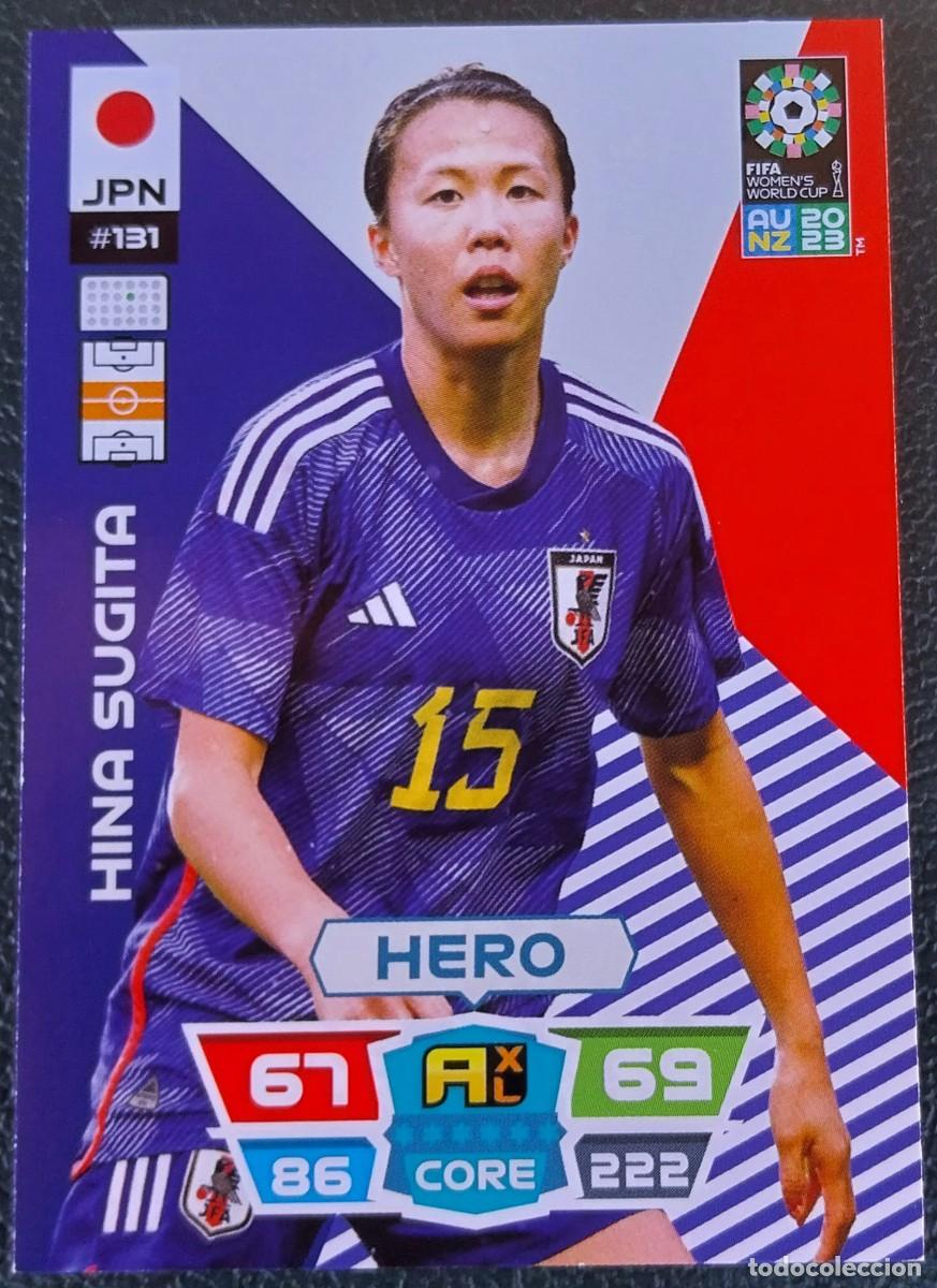 Cromos de f&uacute;tbol: 131 HINA SUGITA JAPON FICHAS ALBUM ADRENALYN FEMENINO MUNDIAL WOMEN'S WORLD AU NZ 2023