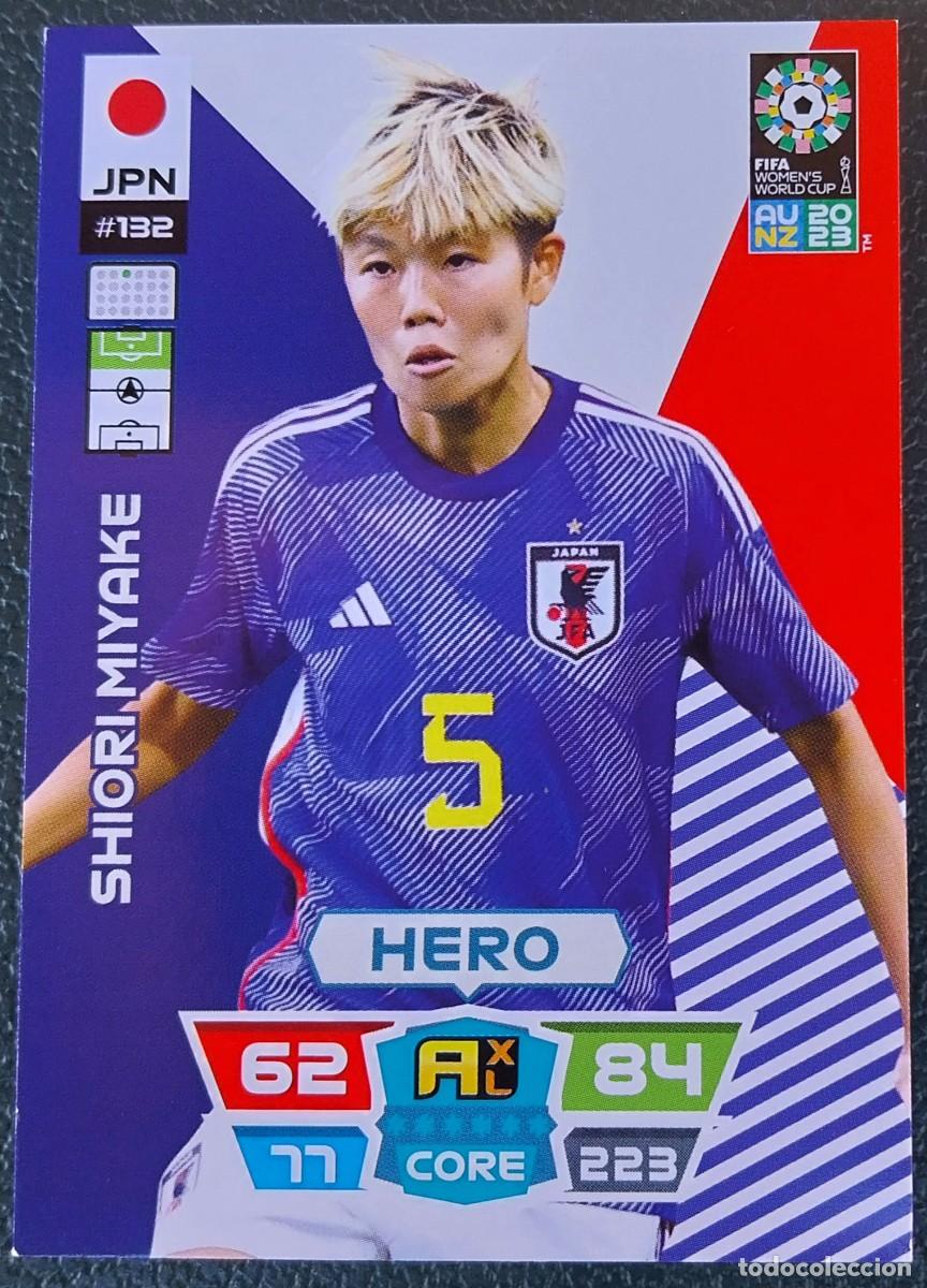 Cromos de f&uacute;tbol: 132 SHIORI MIYAKE JAPON FICHAS ALBUM ADRENALYN FEMENINO MUNDIAL WOMEN'S WORLD AU NZ 2023