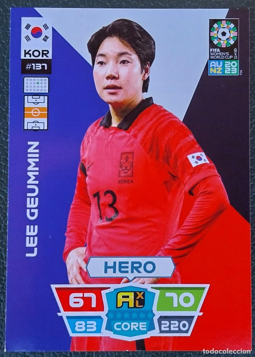 Figurine di Calcio: 137 LEE GEUMMIN COREA KOREA FICHAS ALBUM ADRENALYN FEMENINO MUNDIAL WOMEN'S WORLD AU NZ 2023
