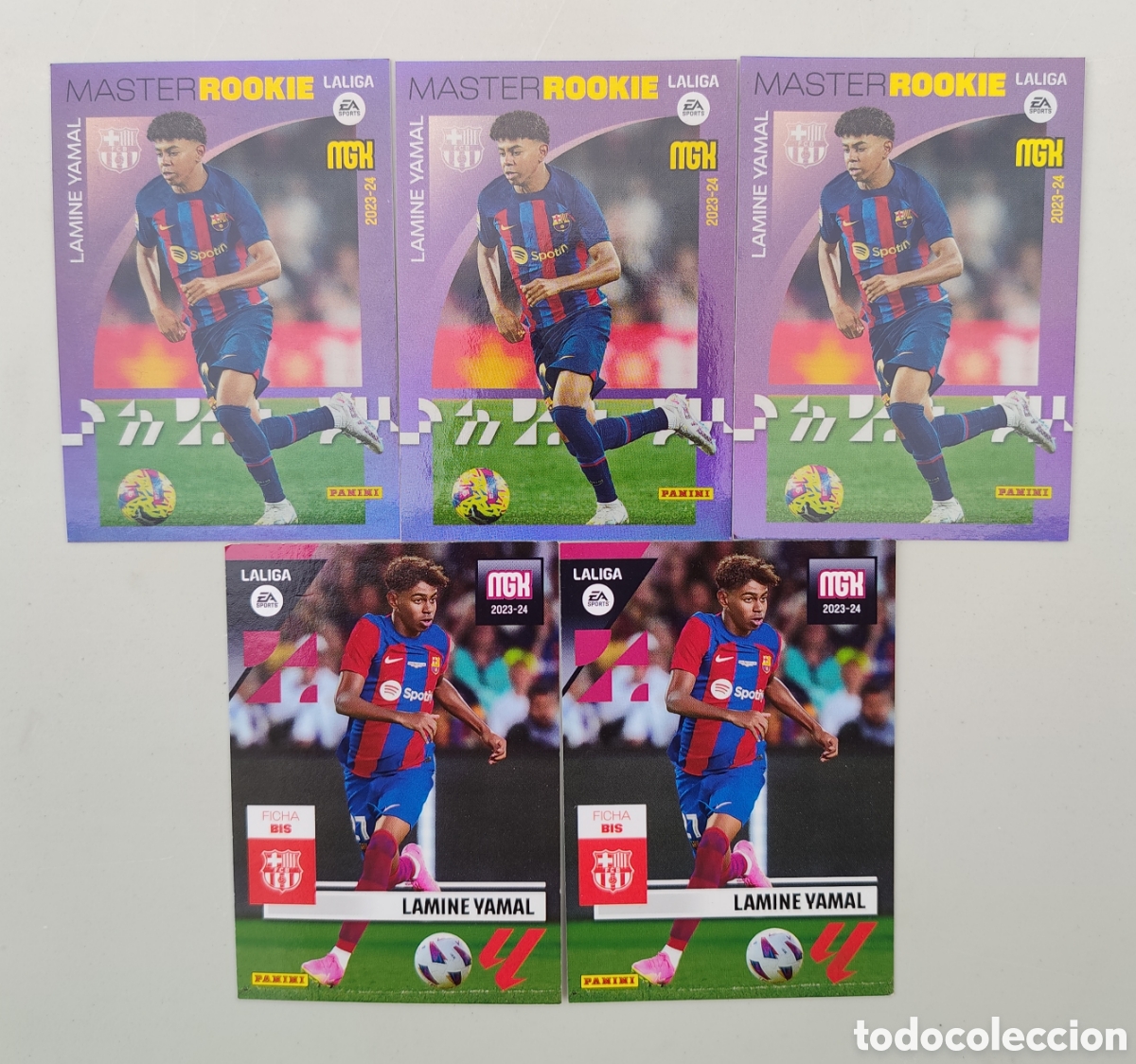 Cromos de Futebol: Lamine Yamal Megacracks 2023-2024 Lote de 5 cartas