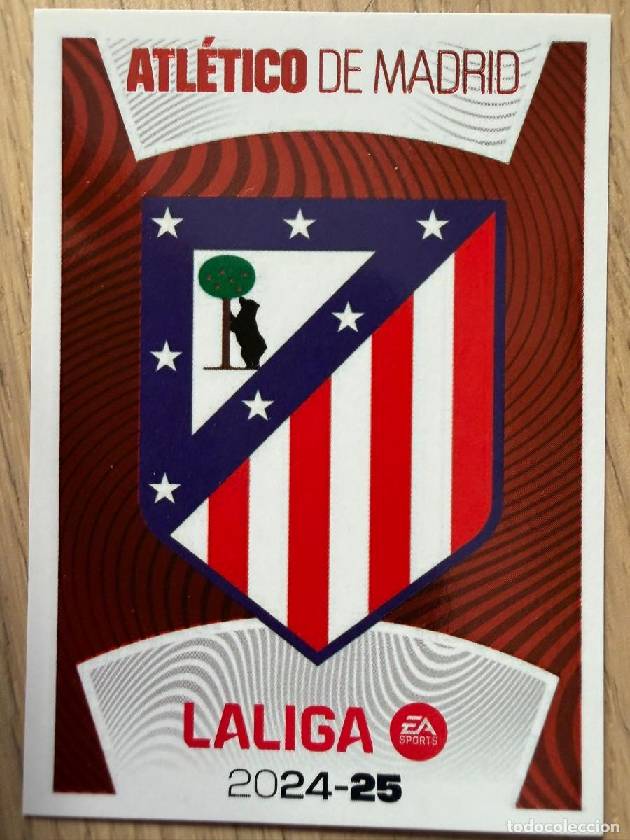 Figurine di Calcio: 1 ESCUDO ATLETICO MADRID 24 25 2024 2025 LIGA EA SPORTS COLECCIONES ESTE SIN PEGAR STICKER