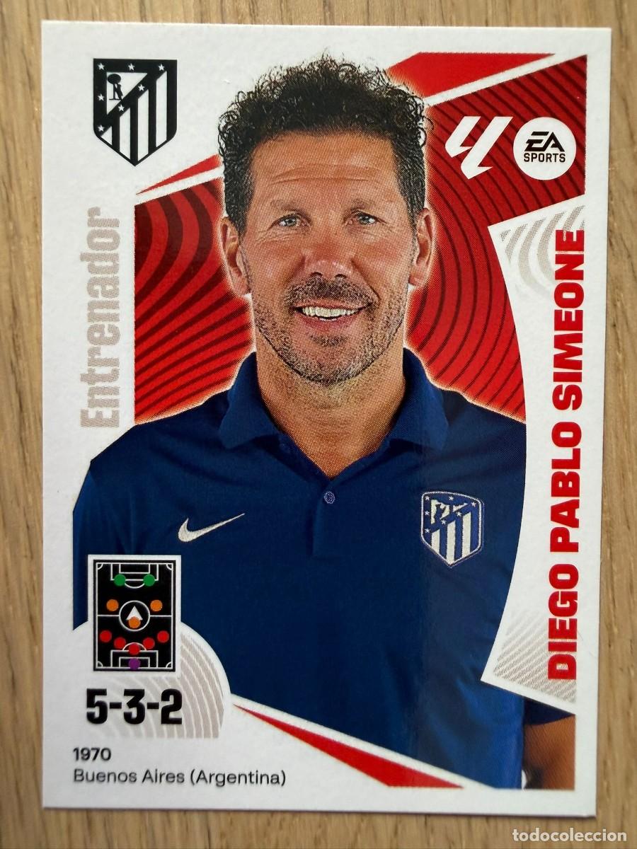 Figurine di Calcio: 2 SIMEONE ENTRENADOR ATLETICO MADRID 24 25 2024 2025 LIGA EA SPORTS COLECCIONES ESTE SIN PEGAR