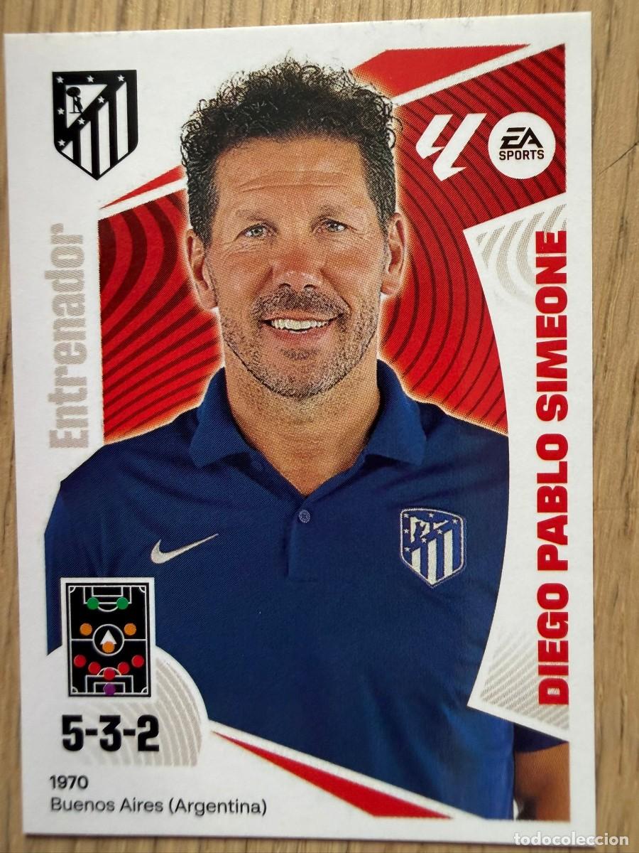 Figurine di Calcio: 2 SIMEONE ENTRENADOR ATLETICO MADRID 24 25 2024 2025 LIGA EA SPORTS COLECCIONES ESTE SIN PEGAR