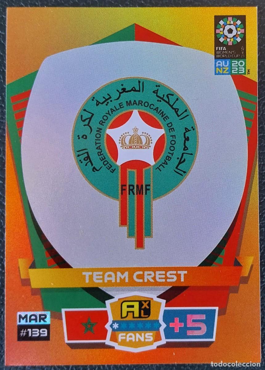 Figurine di Calcio: 139 ESCUDO MARRUECOS FICHAS ALBUM ADRENALYN FEMENINO MUNDIAL WOMEN'S WORLD AU NZ 2023