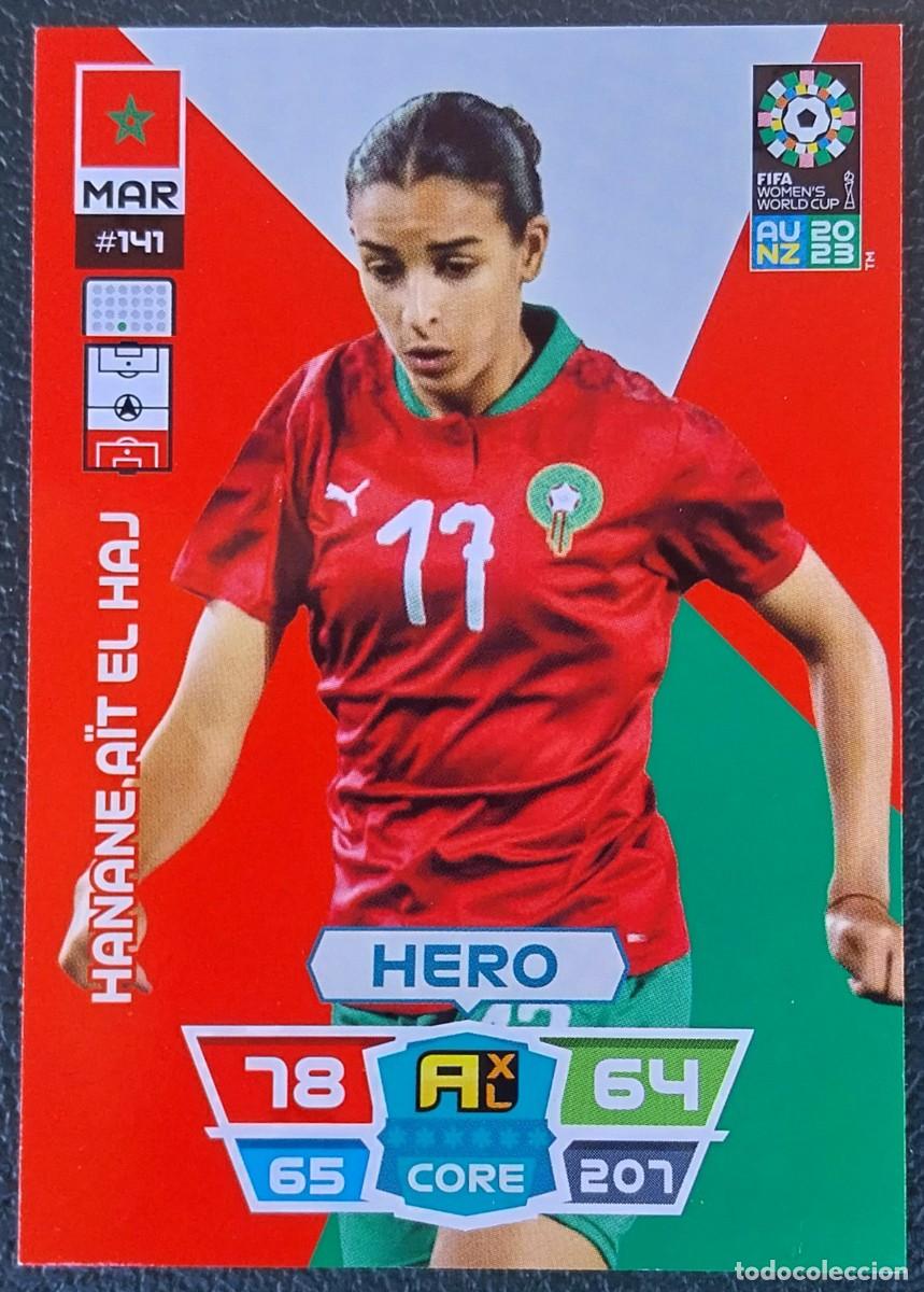 Figurine di Calcio: 141 HANANE AIT EL HAJ MARRUECOS FICHAS ALBUM ADRENALYN FEMENINO MUNDIAL WOMEN'S WORLD AU NZ 2023