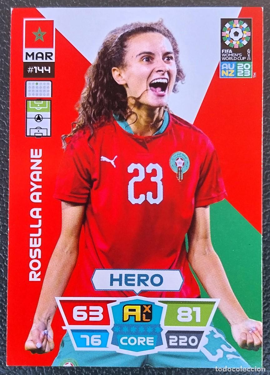 Cromos de f&uacute;tbol: 144 ROSELLA AYANE MARRUECOS FICHAS ALBUM ADRENALYN FEMENINO MUNDIAL WOMEN'S WORLD AU NZ 2023