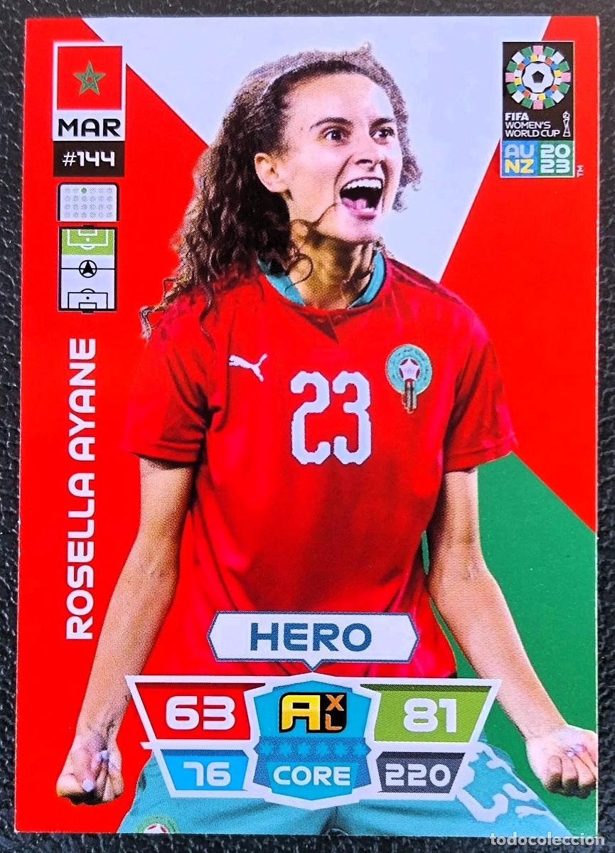 Cromos de f&uacute;tbol: 144 ROSELLA AYANE MARRUECOS FICHAS ALBUM ADRENALYN FEMENINO MUNDIAL WOMEN'S WORLD AU NZ 2023