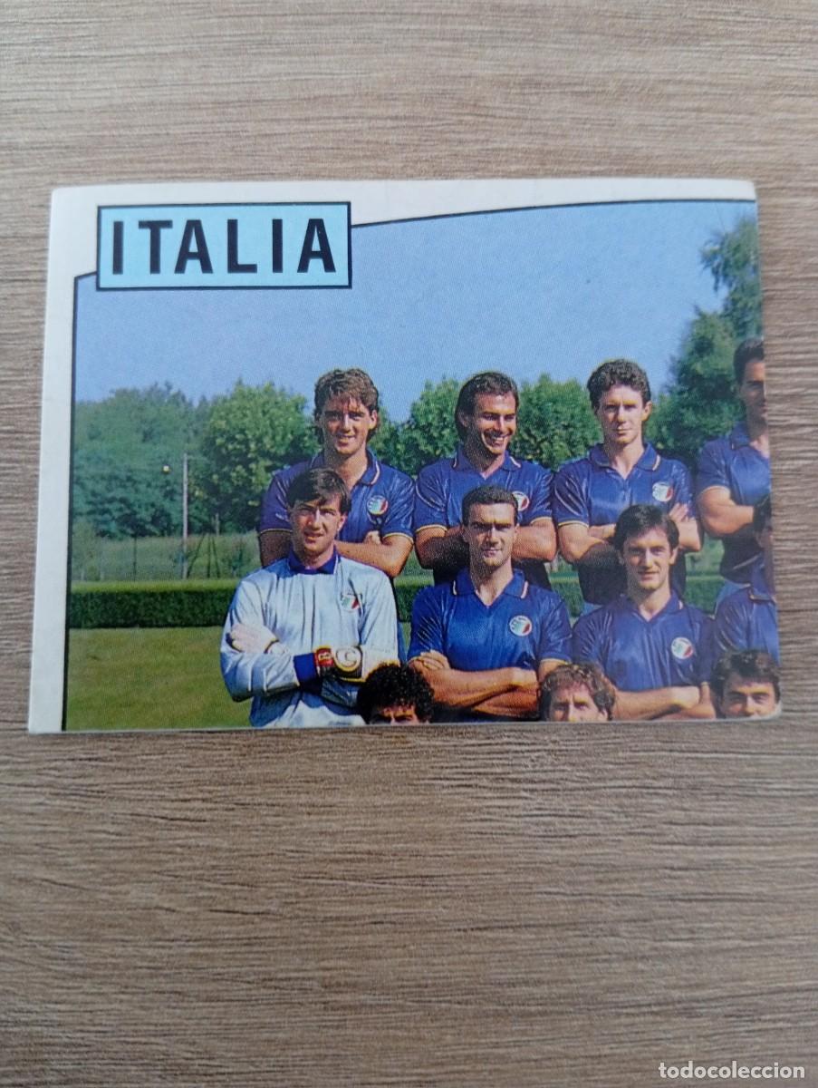 Cromos de f&uacute;tbol: ALINEACION ITALIA 72 EUROCOPA EURO 1988 88 ALEMANIA NUNCA PEGADO SIN PEGAR