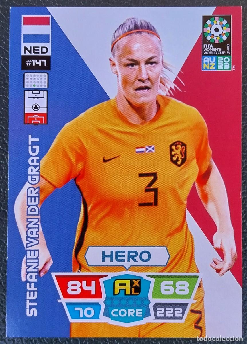 Cromos de f&uacute;tbol: 147 STEFANIE VAN DER GRAGT HOLANDA FICHAS ALBUM ADRENALYN FEMENINO MUNDIAL WOMEN'S WORLD AU NZ 2023