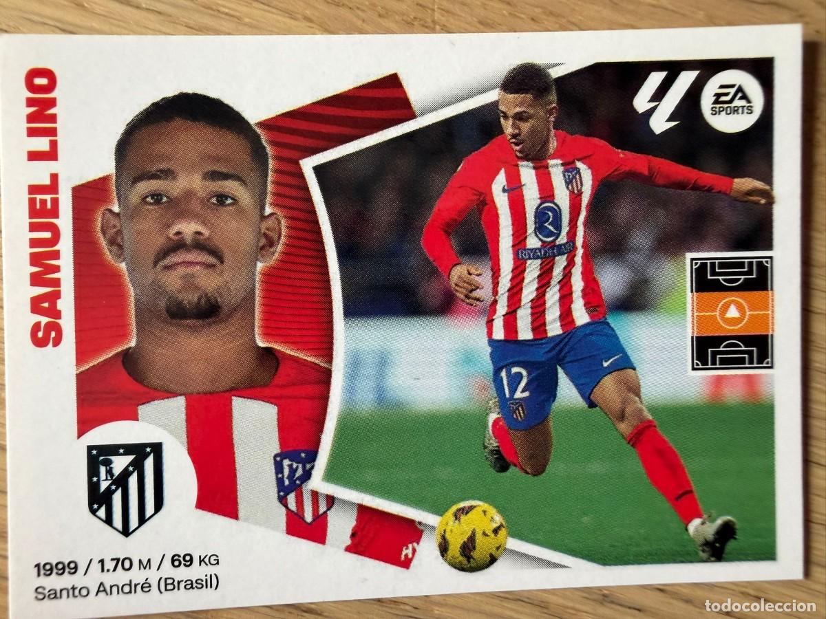 Cromos de f&uacute;tbol: 16 SAMUEL LINO ATLETICO MADRID 24 25 2024 2025 LIGA EA SPORTS COLECCIONES ESTE SIN PEGAR STICKER