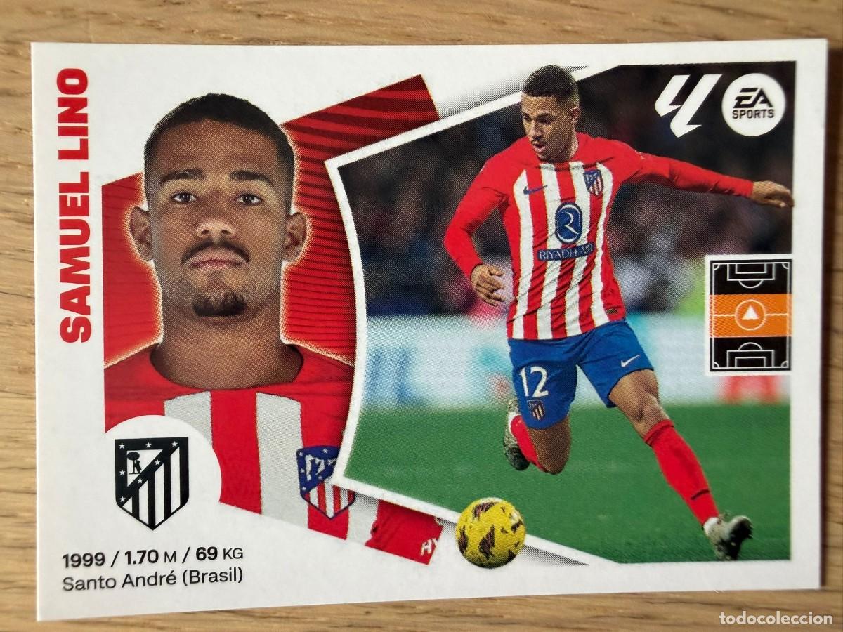 Cromos de f&uacute;tbol: 16 SAMUEL LINO ATLETICO MADRID 24 25 2024 2025 LIGA EA SPORTS COLECCIONES ESTE SIN PEGAR STICKER