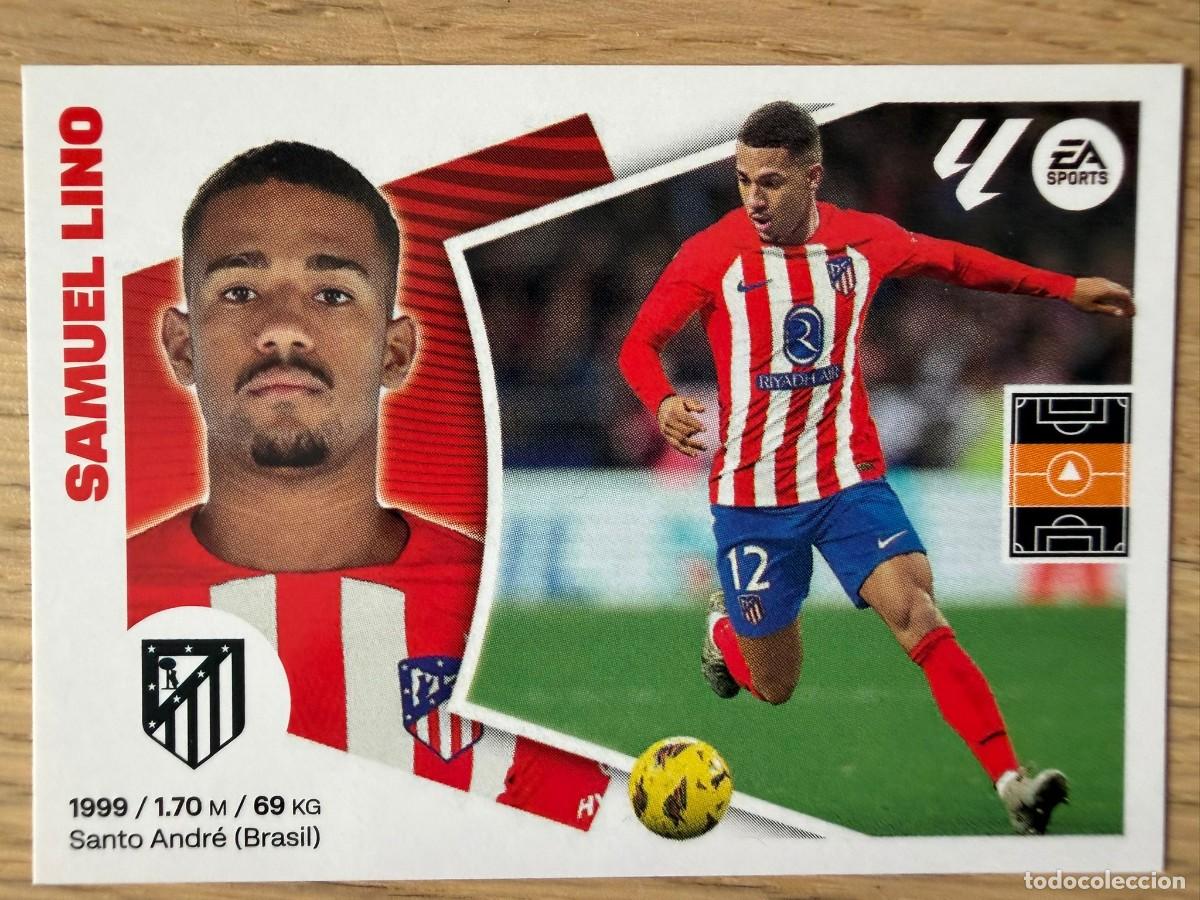 Cromos de f&uacute;tbol: 16 SAMUEL LINO ATLETICO MADRID 24 25 2024 2025 LIGA EA SPORTS COLECCIONES ESTE SIN PEGAR STICKER