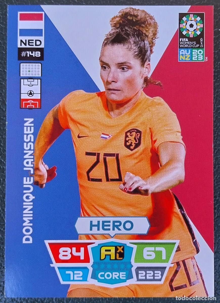 Cromos de f&uacute;tbol: 148 DOMINIQUE JANSSEN HOLANDA FICHAS ALBUM ADRENALYN FEMENINO MUNDIAL WOMEN'S WORLD AU NZ 2023