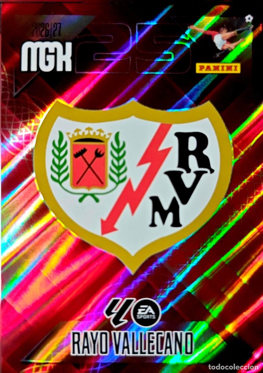 Cromos de f&uacute;tbol: 289 Escudo - Rayo Vallecano - PANINI Megacracks MGK 2026 2027 26 27