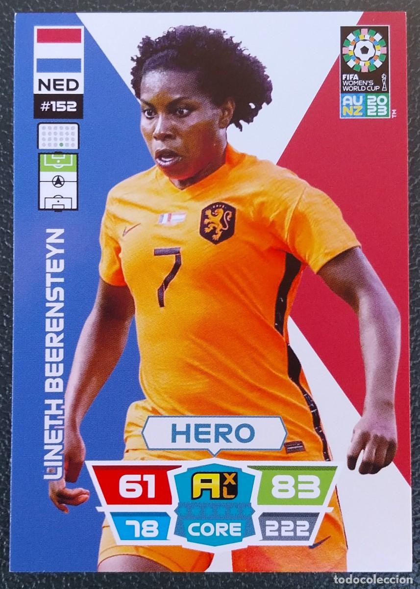 Cromos de f&uacute;tbol: 152 LINETH BEERENSTEYN HOLANDA FICHAS ALBUM ADRENALYN FEMENINO MUNDIAL WOMEN'S WORLD AU NZ 2023