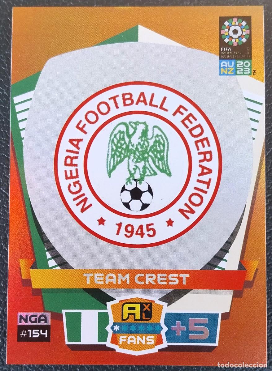 Football Stickers: 154 ESCUDO NIGERIA FICHAS ALBUM ADRENALYN FEMENINO MUNDIAL WOMEN'S WORLD AU NZ 2023