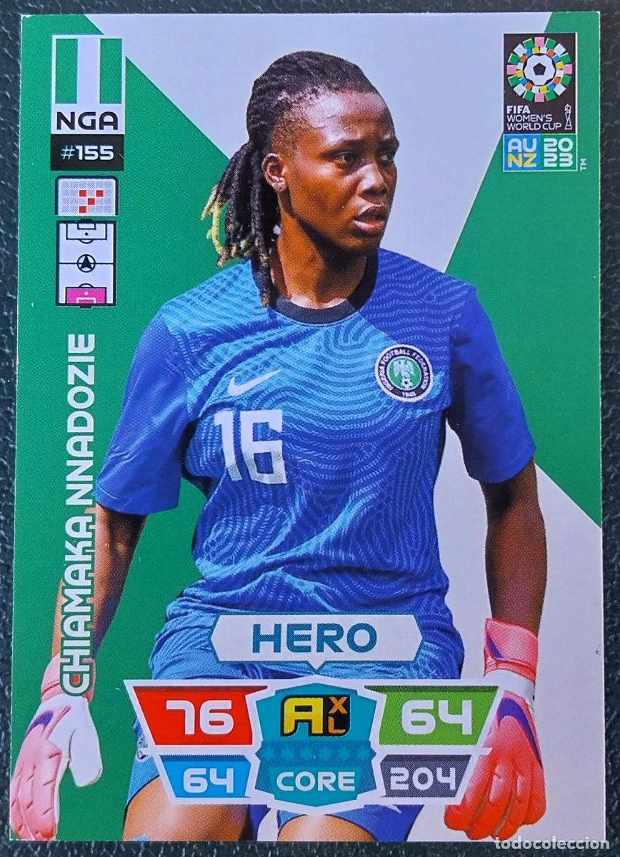 Football Stickers: 155 CHIAMAKA NNADOZIE NIGERIA FICHAS ALBUM ADRENALYN FEMENINO MUNDIAL WOMEN'S WORLD AU NZ 2023