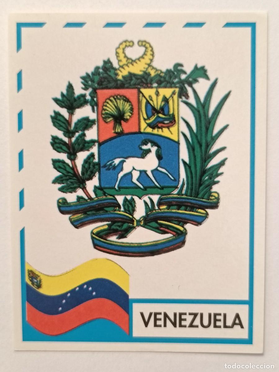 Football Stickers: #221 ESCUDO (VENEZUELA) COPA AMERICA 1995 URUGUAY MUNDICROMO