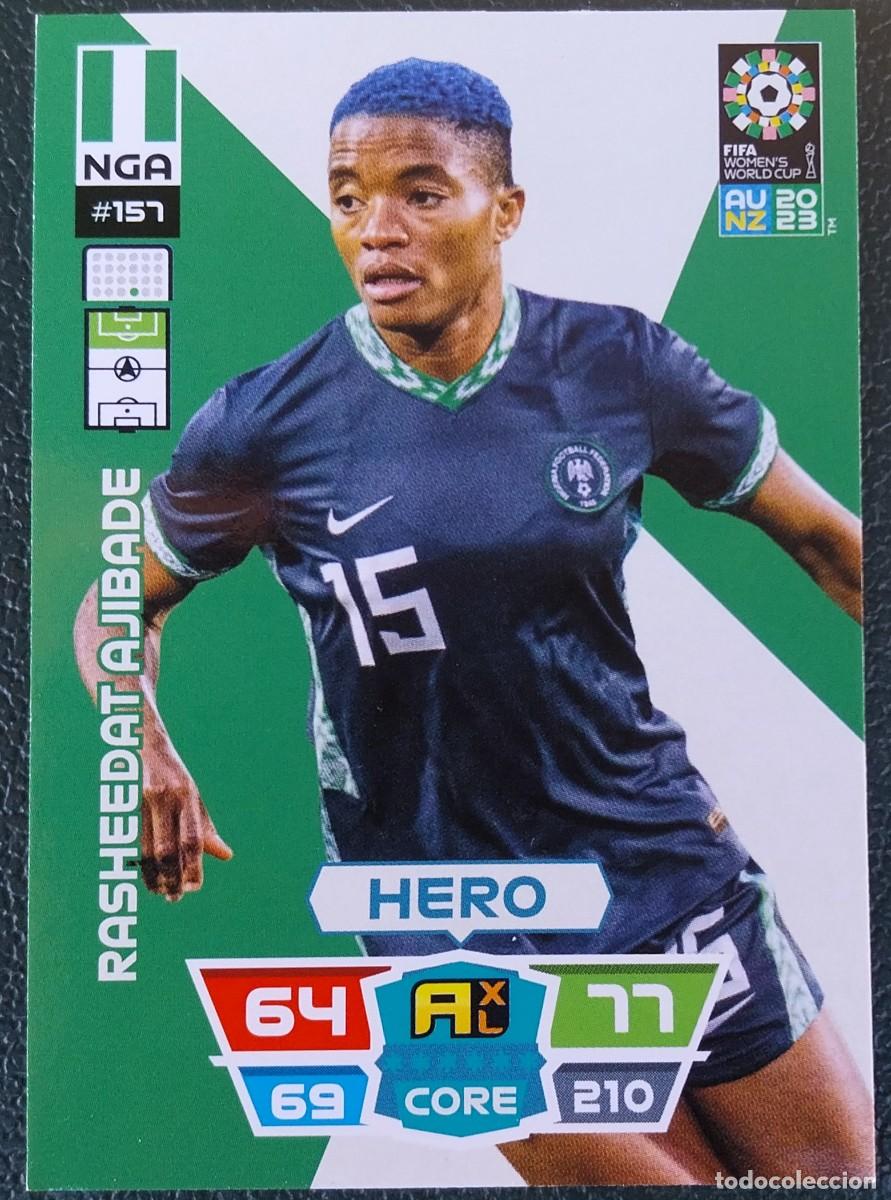 Cromos de f&uacute;tbol: 157 RASHEEDAT AJIBADE NIGERIA FICHAS ALBUM ADRENALYN FEMENINO MUNDIAL WOMEN'S WORLD AU NZ 2023