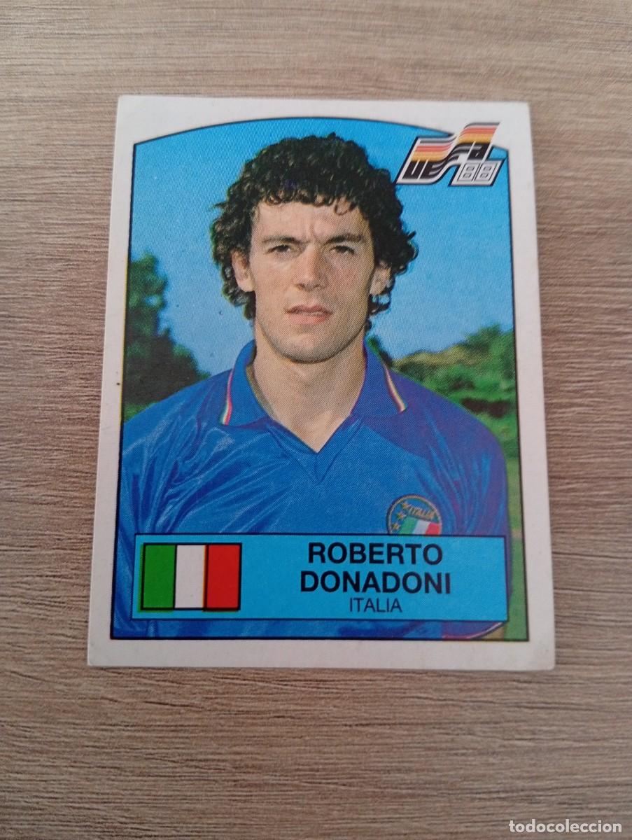 Cromos de f&uacute;tbol: ROBERTO DONADONI 94 ITALIA EUROCOPA EURO 1988 88 ALEMANIA NUNCA PEGADO SIN PEGAR