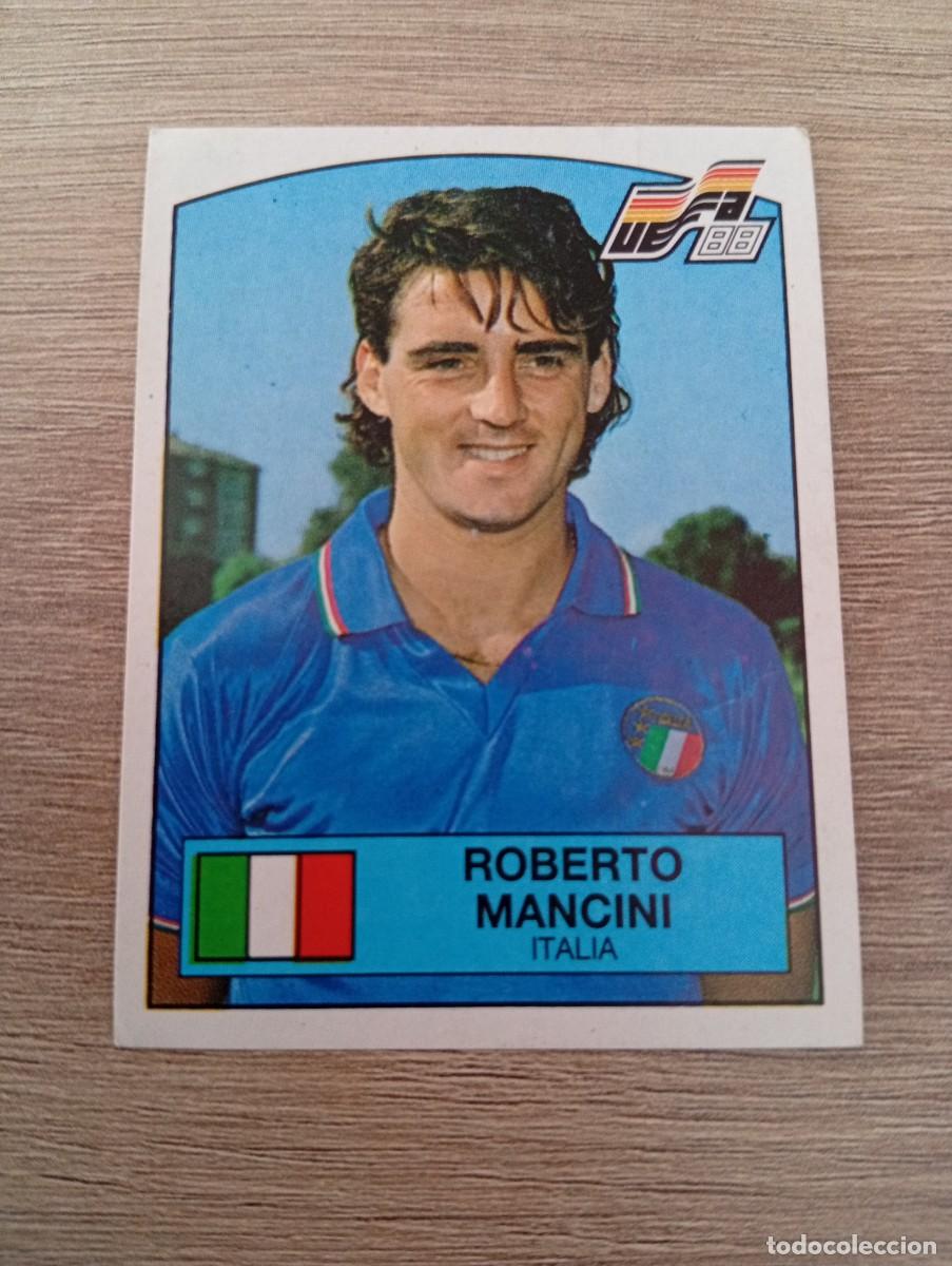 Cromos de f&uacute;tbol: ROBERTO MANCINI 95 ITALIA EUROCOPA EURO 1988 88 ALEMANIA NUNCA PEGADO SIN PEGAR