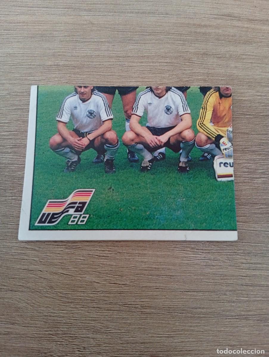 Cromos de f&uacute;tbol: ALINEACION ALEMANIA 47 EUROCOPA EURO 1988 88 ALEMANIA NUNCA PEGADO SIN PEGAR